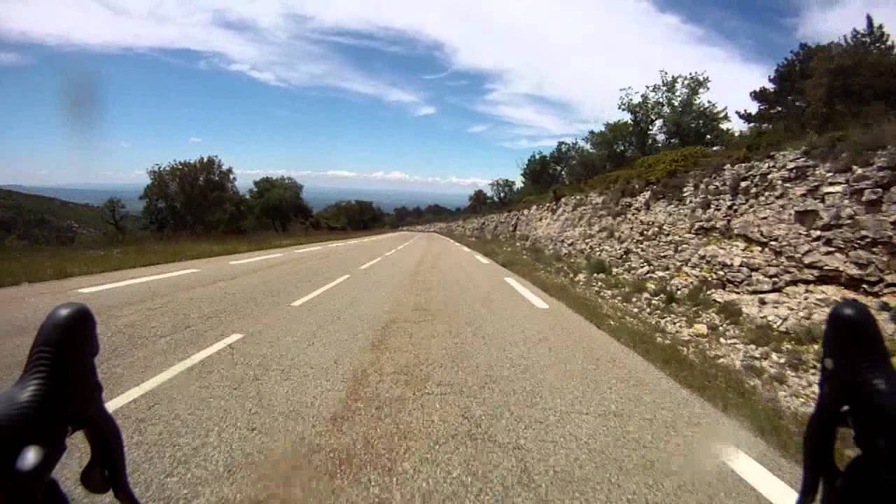 Mont Ventoux bike descent (Max. 117.5km/h) | MapVid